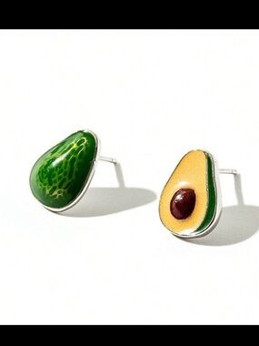 Avocado Duo Stud Earrings A1797